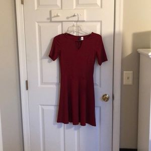 Red Keyhole Dress